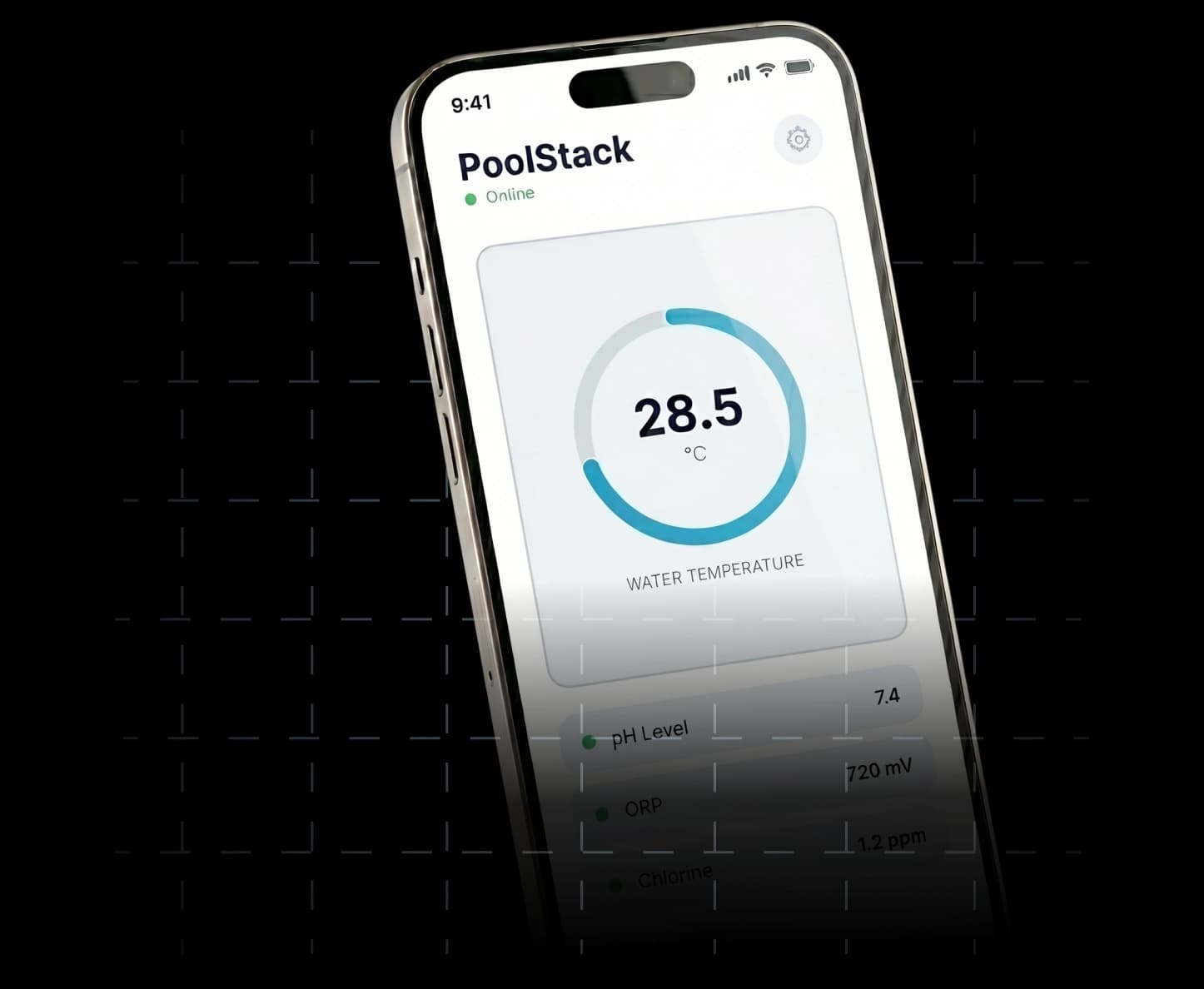 Diagram of the PoolStack platform layers:mobile app